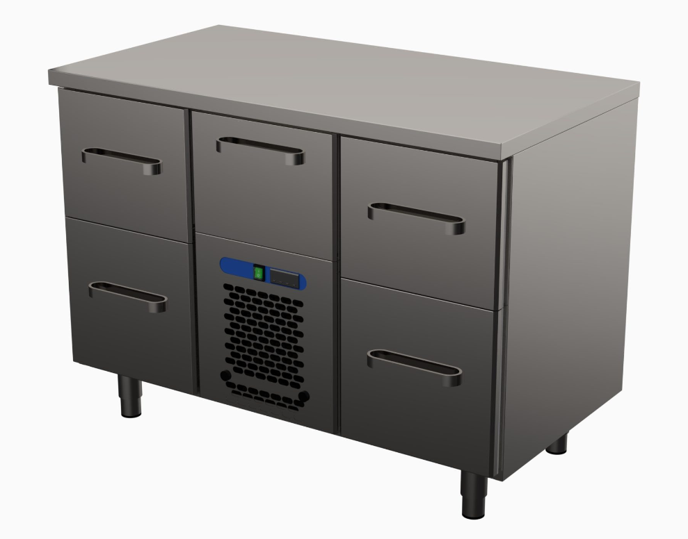 Barkylbänk, 5 lådor, 1200x650x900mm