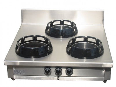 Wok, 3 brännare, 3 x 9,5 - 23 kW