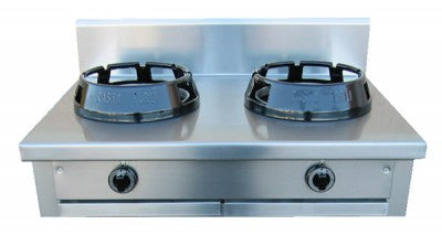 Wok, 2 brännare, 2 x 9,5 - 21 kW