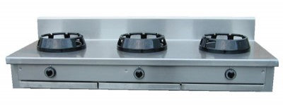 Wok, 3 brännare, 3 x 9,5 - 23 kW