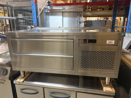 Grillkylbänk, 2 lådor, 1200x650x650mm