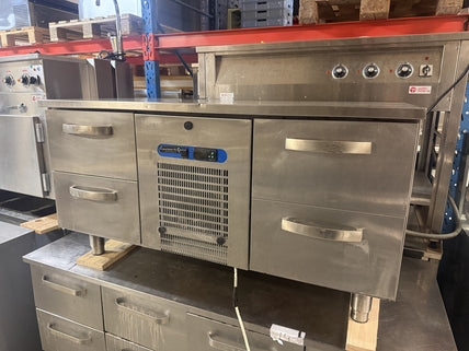 Grillkylbänk, 4 lådor, 1200x650x600mm