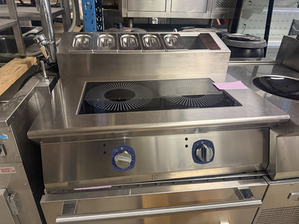 Induktionsspis, 2 zoner, 7kW, 800x700x250mm (MÄSS-EX)