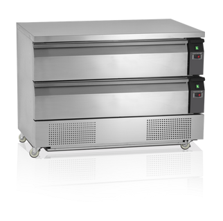 Kylbänk, 2 x GN3/1 lådor, 1230x700x865mm